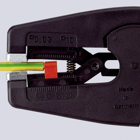 Automatikus kábelcsupaszoló, blankoló fogó 0.03 - 10 mm², Knipex MultiStrip 10 12 42 15. kép