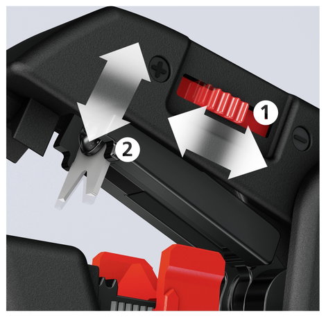 Automata vezetékcsupaszoló, kábelcsupaszoló blankoló fogó 0,2 - 6 mm², Knipex 12 62 180 7. kép