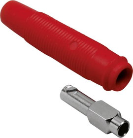 Labor csatlakozóaljzat, egyenes 4 mm, piros BKL Electronic 072213