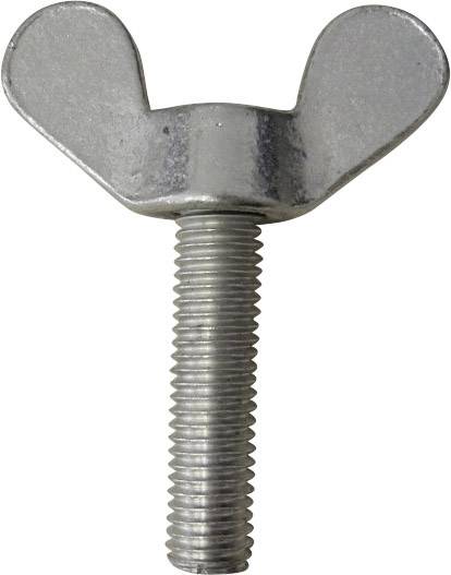 Toolcraft szárnyas csavar, horganyzott acél, DIN 316, M4, 10 db 2. kép