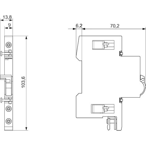 Siemens 5ST3804 Semleges vezető leválasztó 1 db 2. kép