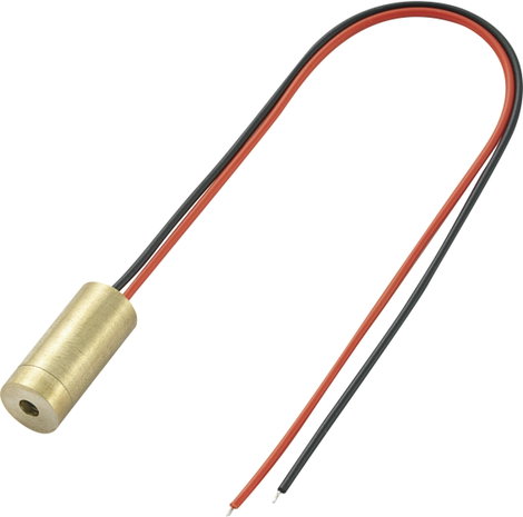 Pont lézer modul, piros, 1 mW, Tru Components Lm01RDD