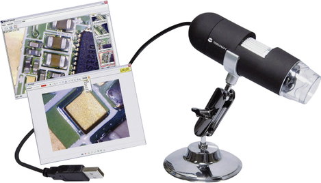USB-s mikroszkóp 2 MPix max. 200x nagyítás, Toolcraft 2. kép