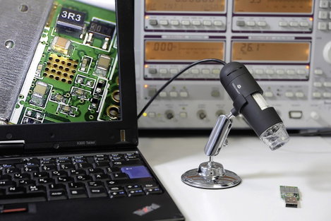 USB-s mikroszkóp 2 MPix max. 200x nagyítás, Toolcraft 3. kép