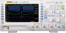 Digitális oszcilloszkóp 50 MHz 4 csatornás 1 GSa/mp 24 Mpts 8 bit digitális memória (DSO) Rigol DS10