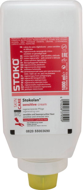 Bőrvédő, bőrápló kézkrém érzékeny bőrre 1L Stoko 99037949 Stokolan® sensitive