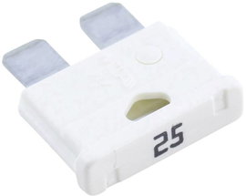 Lapos biztosíték 25A MTA