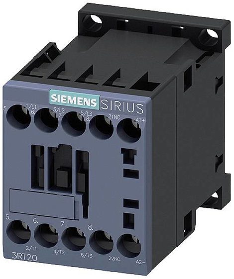 Siemens 3RT2016-1BB42 Védő 3 záró 4 kW 24 V/DC 9 A Segédérintkezővel 1 db