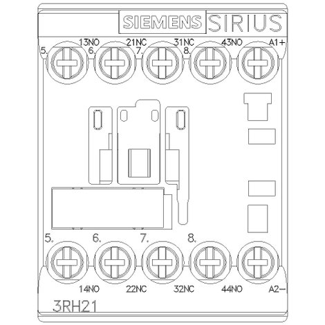 Siemens 3RH2122-1BB40 Védő 24 V/DC 10 A 1 db 4. kép