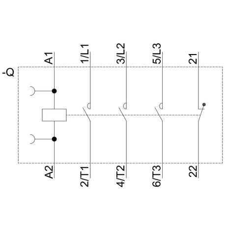 Siemens 3RT2016-1AP02 Védő 3 záró 4 kW 230 V/AC 9 A Segédérintkezővel 1 db 2. kép