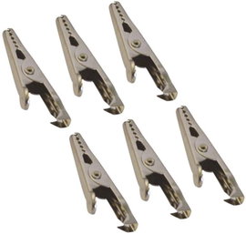 6 db-os krokodilcsipesz készlet 5A-ig