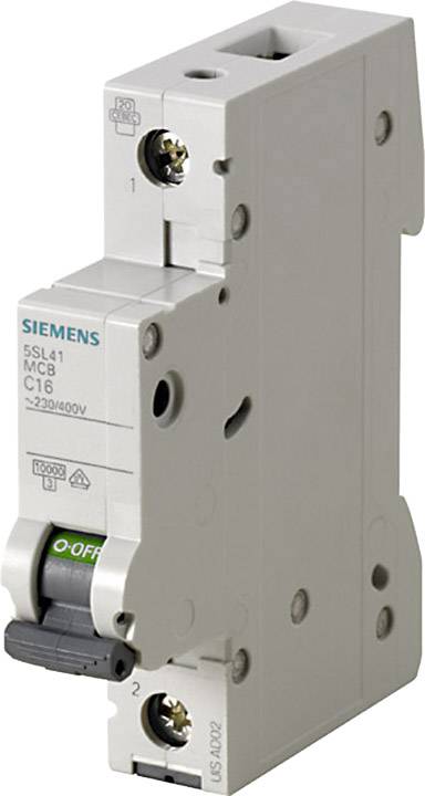 Siemens 5SL4106-6 Siemens Dig.Industr. Vezeték védőkapcsoló 1 pólusú 6 A 230 V, 400 V