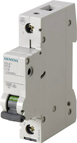 Siemens 5SL6106-6 Siemens Dig.Industr. Vezeték védőkapcsoló 1 pólusú 6 A 230 V, 400 V