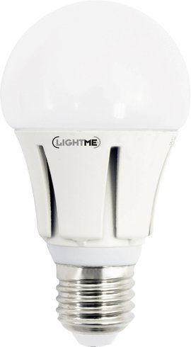LightMe LED E27 Körte forma 10 W = 64 W Hidegfehér (Ø x H) 60 mm x 114 mm EEK: A+ 1 db