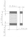 Hőmérséklet szenzor SMD 0805 V PT 100 2. bélyegkép