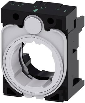 Siemens 3SU1500-0AA10-0AA0 Tartó 3 részes (Sz x Ma) 30 mm x 40 mm Szürke, Fekete 1 db