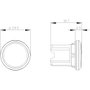 Siemens 3SU1900-0FA10-0AA0 Vakdugó (Ø x Ma) 29.5 mm x 30.7 mm Fekete 1 db 2. bélyegkép