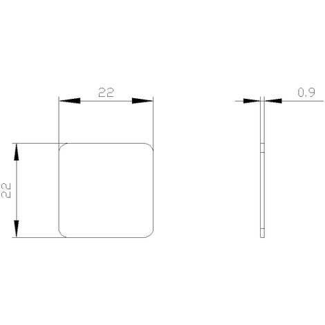 Siemens 3SU1900-0AF81-0AA0 Jelölő tábla öntapadó, négyszögletes (H x Sz) 22 mm x 22 mm felirat nélkü 2. kép