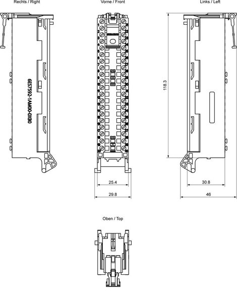 Siemens 6ES7592-1AM00-0XB0 SPS dugó 3. kép
