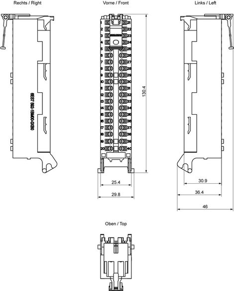 Siemens 6ES7592-1BM00-0XB0 SPS dugó 3. kép