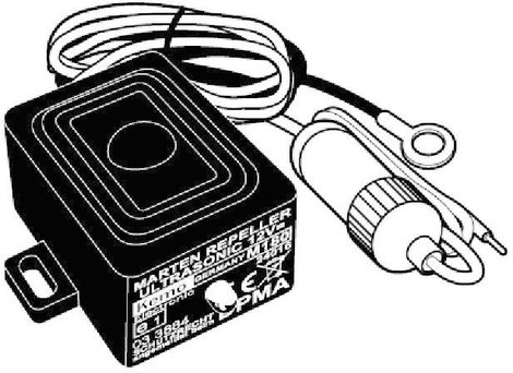 Ultrahangos nyestriasztó és menyétriasztó, vízhatlan, 12V, Kemo M180 4. kép