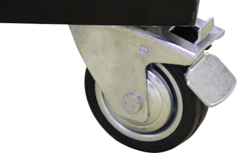 Keréktartó abroncsfa, keréktartó állvány kerekekkel, kettős irányítókarral, max. 225 mm kerékszéless 4. kép