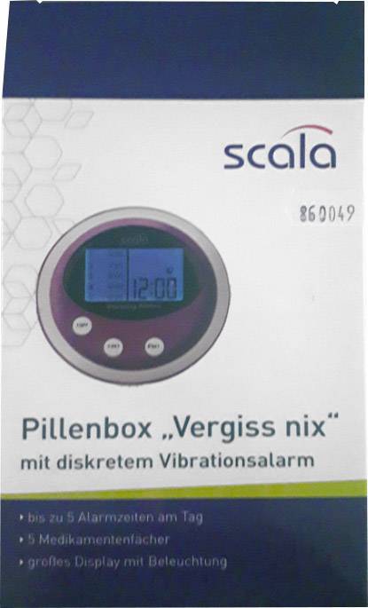 Gyógyszeradagoló, 5 riasztási időpont, Scala 20811 3. kép