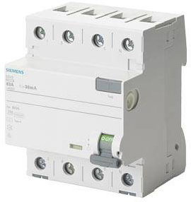 Siemens 5SV33443 5SV3344-3 FI védőkapcsoló F 40 A 0.03 A 400 V