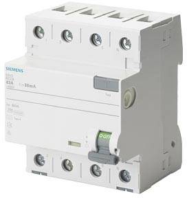 Siemens 5SV33443 5SV3344-3 FI védőkapcsoló F 40 A 0.03 A 400 V