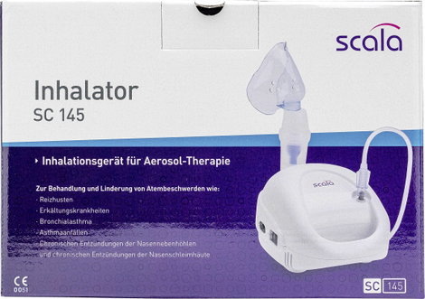 Scala SC 145 Inhalátor Lélegző maszkkal, Szájillesztékkel, Orrillesztékkel 3. kép