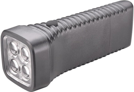 Akkus, LED-es kézilámpa, 5 mm Nichia LED, 12 óra, fekete, AccuLux MultiLED 413282 2. kép