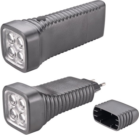 Akkus, LED-es kézilámpa, 5 mm Nichia LED, 12 óra, fekete, AccuLux MultiLED 413282 3. kép