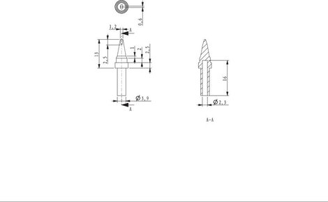 Forrasztó patron Véső forma TOOLCRAFT HF-1,2MF Hegy méret 1.2 mm Csúcs hossza 17 mm Tartalom, tartal 2. kép