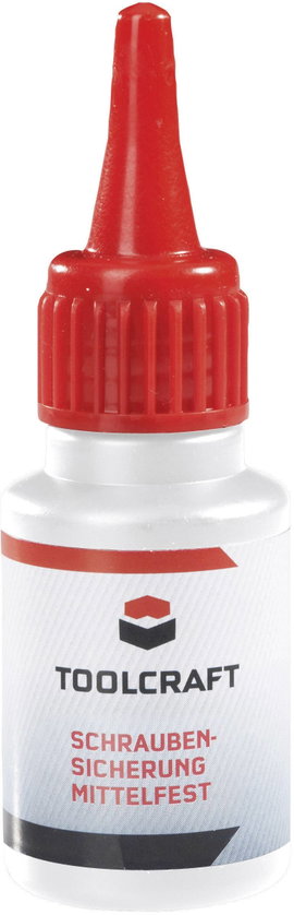 Csavarrögzítő, menetragasztó közepes szilárdságú, 10ml Toolcraft 886524