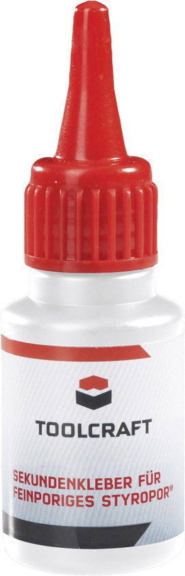 Polisztirol, Styropor pillanatragasztó 20g Toolcraft Styrodur®