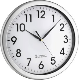 TFA Dostmann 60.3519.02 Rádiójel vezérlésű Falióra 30.8 cm x 4.3 cm Ezüst