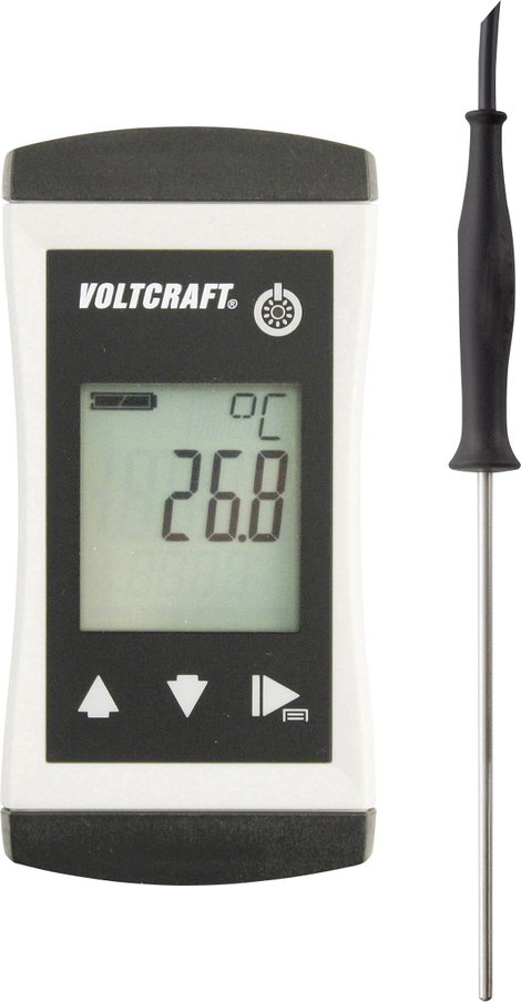 VOLTCRAFT PTM-110 Hőmérséklet mérőműszer -70 - 250 °C Érzékelő típus Pt1000 IP65 Kalibrált: Gyári st