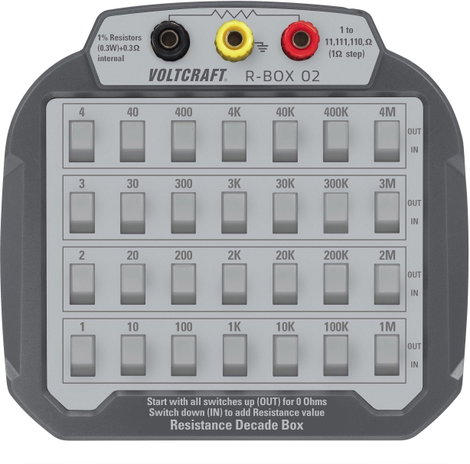 Ellenállás mérődekád 1 % VOLTCRAFT R-BOX 02 VC-8057115 2. kép