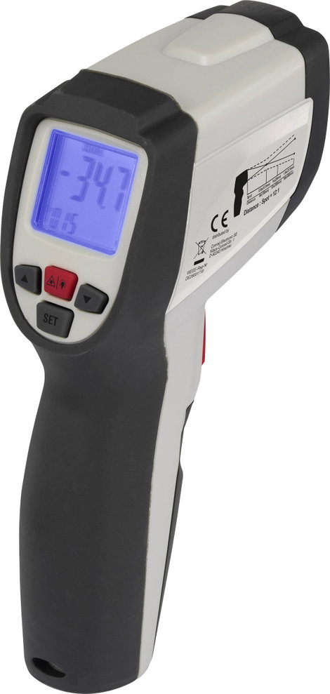 Infra hőmérő, optika 12:1, -50...+500 °C, Voltcraft IR 500-12D 3. kép