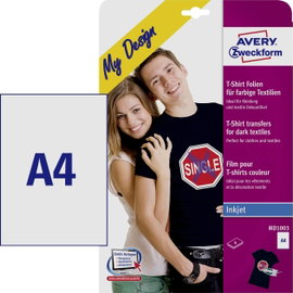 Avery-Zweckform My Design T-Shirt MD1003 Tintasugaras textilfólia DIN A4 Színes textilekhez, Tintasu