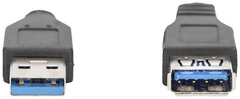 USB 3.0 hosszabbító, A/A típusú, 3 m, fekete 2. kép