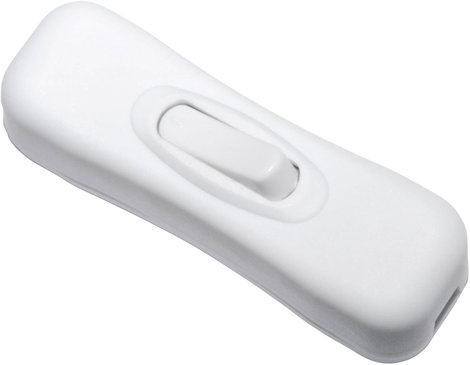 Zsinórkapcsoló, mini, fehér, Tru Components 1571153