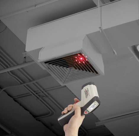 Infra hőmérő pisztoly, távhőmérő körlézeres célzóval 20:1 optikával -40...+800°C, Voltcraft IR 800-2 3. kép