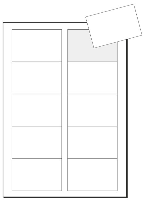 Sigel 3C névjegykártyák, 85 x 55 mm, 190 g/m², 100 db, LP790 7. kép