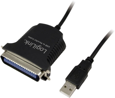 LOGILINK USB 1.1 USB / párhuzamos adapter USB 1.1 csatlakozó A / Centronics csatlakozó Fekete 1.8m