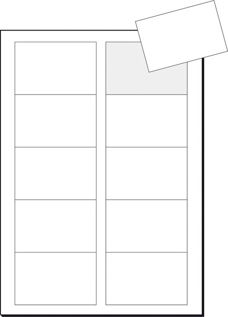Sigel 3C látogatói kártyák, 85 x 55 mm, 250 g/m², 100 db, LP800 2. kép