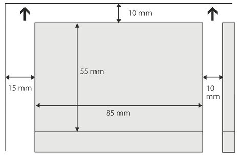 Sigel 3C látogatói kártyák, 85 x 55 mm, 250 g/m², 100 db, LP800 6. kép