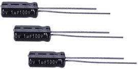 Elektrolit kondenzátor THT, RM 2 mm 10 nF 63 V 20 % Ø 5 x 11 mm Jamicon TKR100M1JD11M