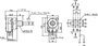 Potentiometer Service 63250-01402-5834/B5K Forgató potenciométer Nyomó-húzó kapcsolóval 0.2 W 5 kΩ 1 2. bélyegkép