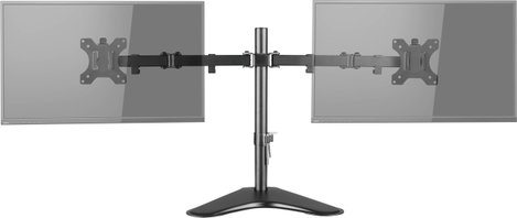 Asztali monitortartó 2 monitorhoz 33-81,3 cm (13-32) dönthető/forgatható SpeaKa Professional Secundu 3. kép